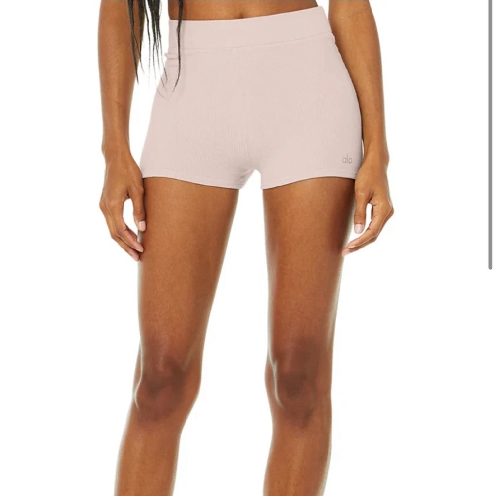 Alo Yoga Micro-Waffle Pleasant Boyshort